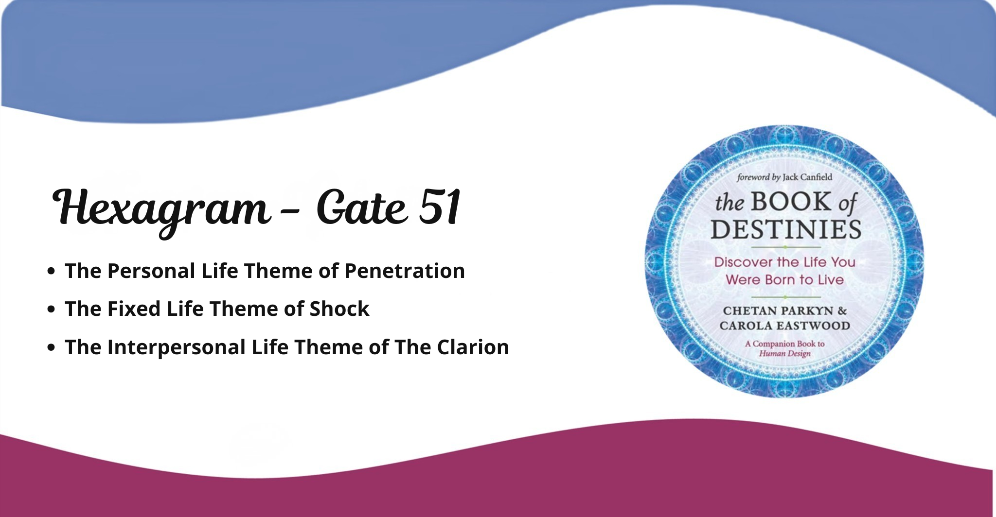 Human Design Life Themes Gate 51