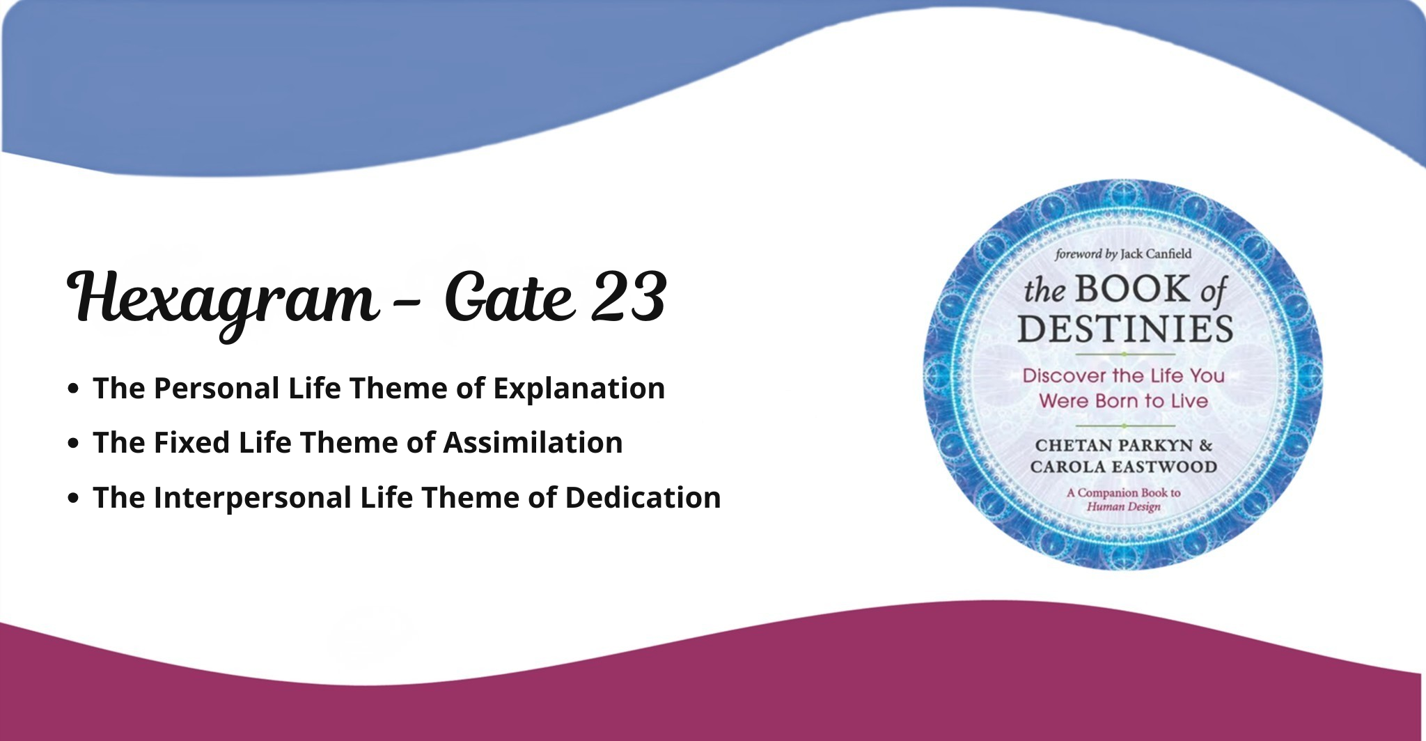 Human Design Life Theme - Gate 23